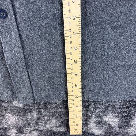 LL Bean Men's Shacket L Regular Gray Long Sleeve Button Up Gorpcore Pockets - Picture 7 of 12